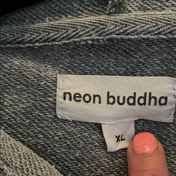 Neon Buddha Gray Hooded Tunic - Picture 3 of 3